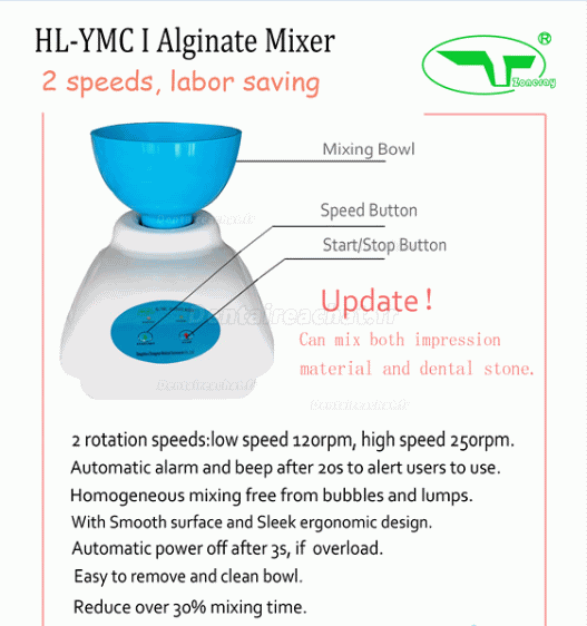 Zoneray® HL-YMC I Mélangeur d'alginate et plâtres