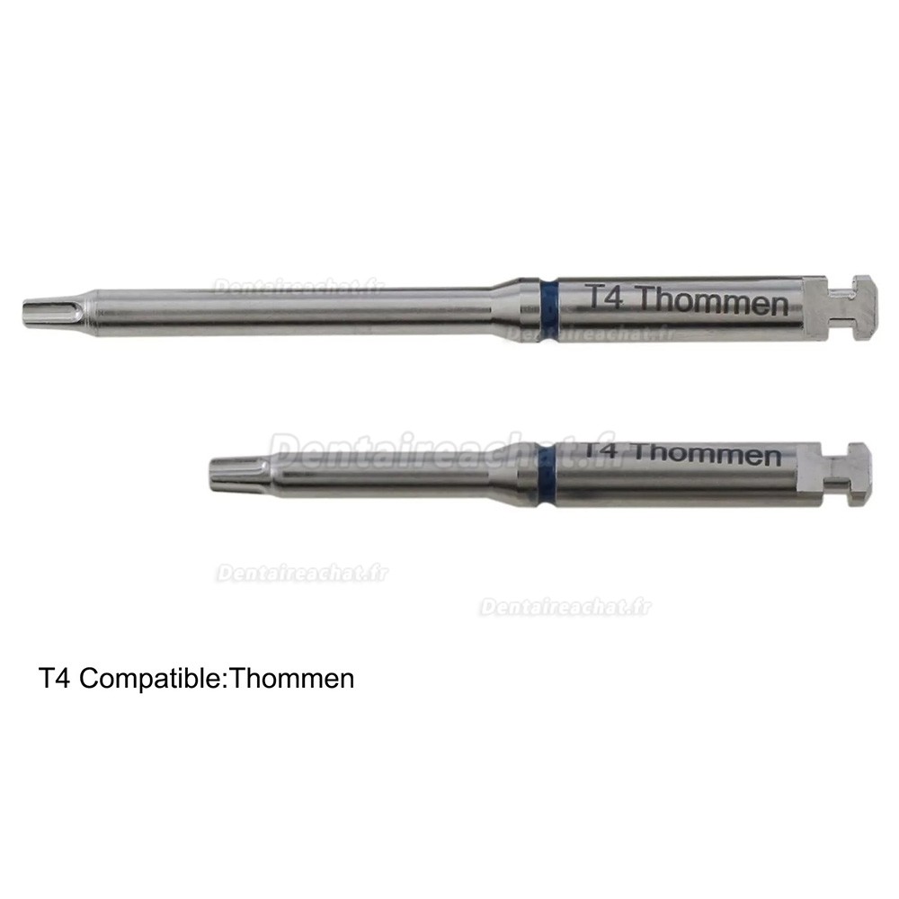 Tournevis à loquet pour pilier d'implant dentaire, Tournevis hexagonaux longs et courts en acier inoxydable