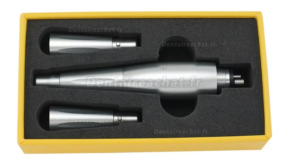 Pièce à main de prophylaxie d'hygiène dentaire (moteur pneumatique 4 trous + kit 3 cônes nasaux)