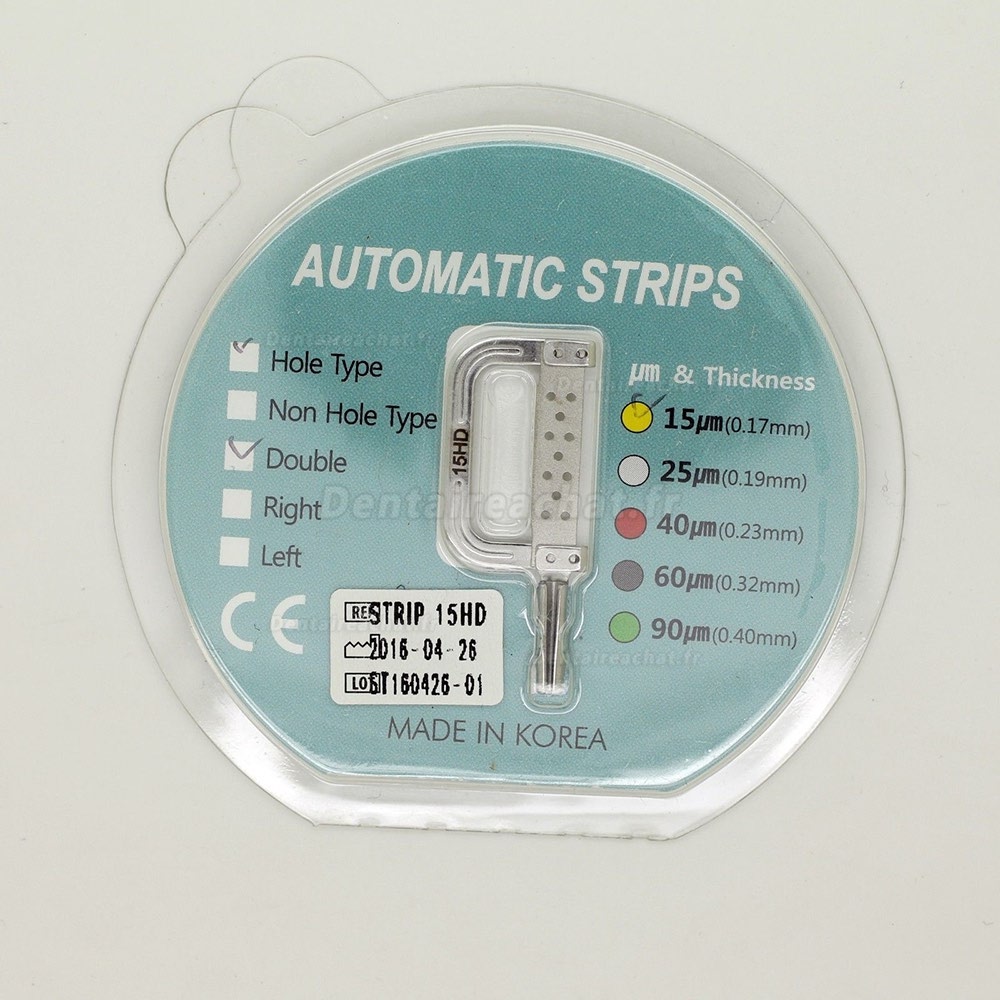 Corée du Sud WBT Orthodontie dentaire Émail interproximal Bandes de réduction IPR 15-90HD