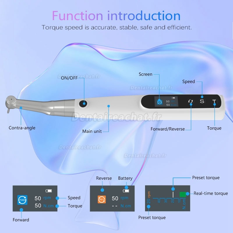 Clé dynamométrique électrique universelle pour implant dentaire / kit prothétique implantaire