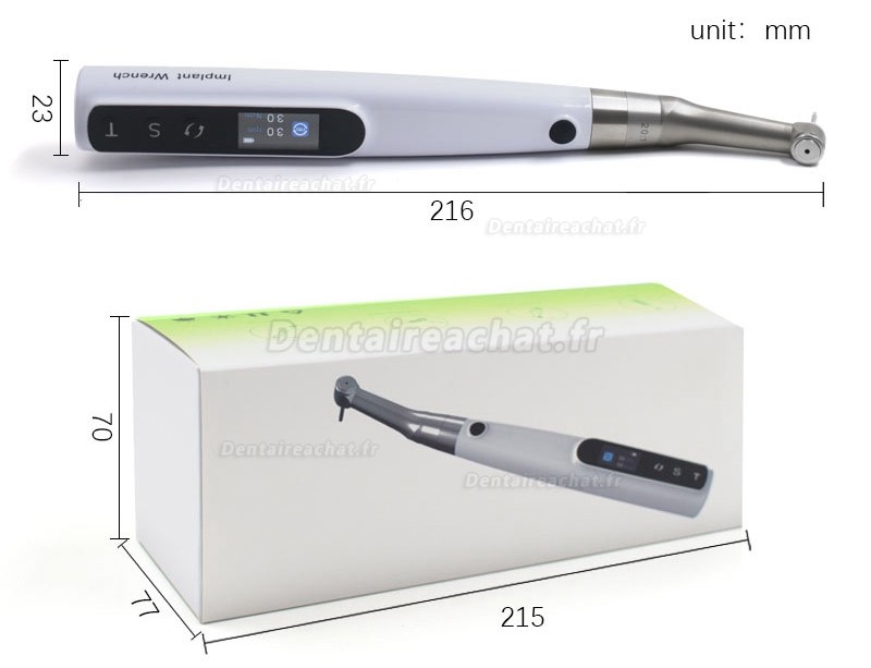 Clé dynamométrique électrique universelle pour implant dentaire / kit prothétique implantaire