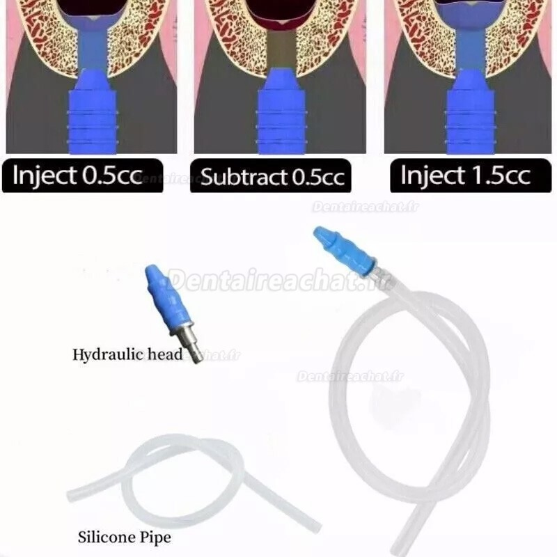 Tête hydraulique pour implant dentaire (avec tuyau d'eau) pour sinus lift