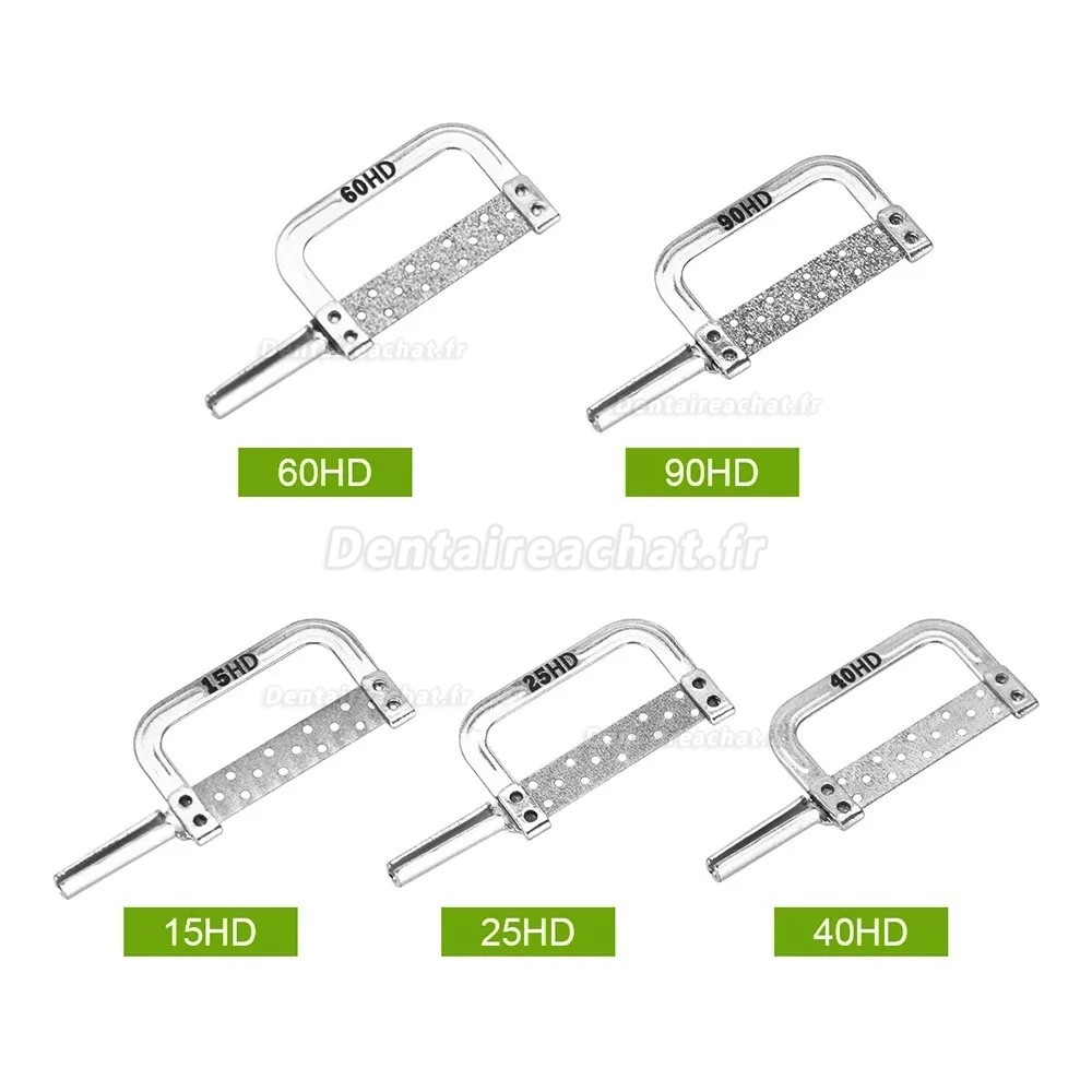 Kit de réduction interproximale dentaire (pièce à main IPR + poignée IPR + jauge IPR)