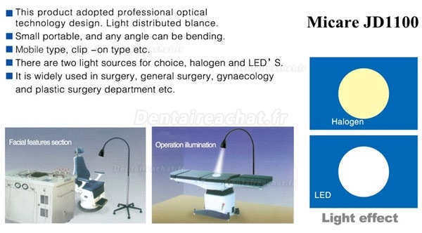 JD1100 Lampes de diagnostic médical modèle à pied