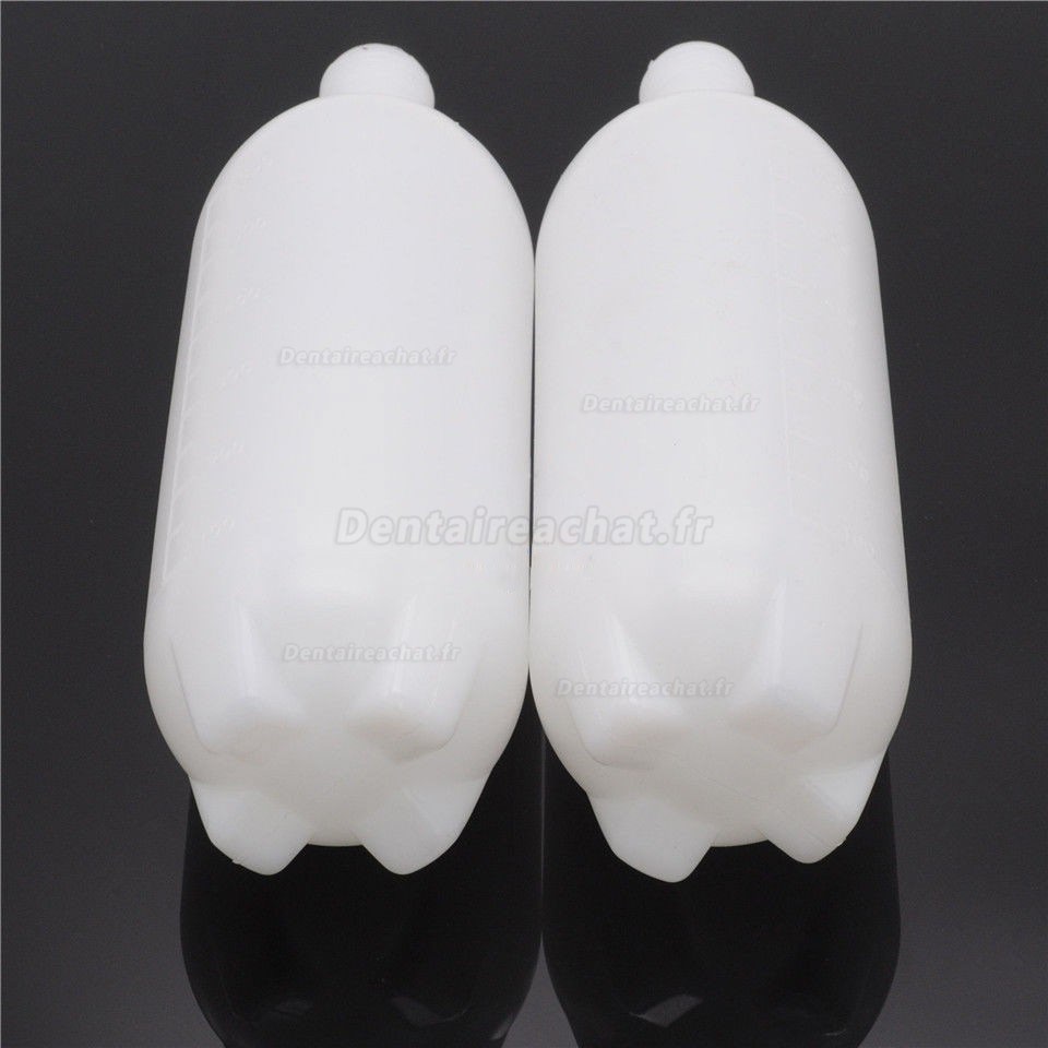 2 Pièces bouteille universelle de stockage d'eau dentaire 600ML pour unité de turbine dentaire