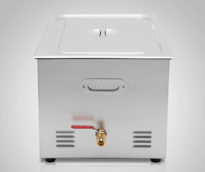 22L Nettoyeur à ultrasons acier inoxydable JPS-80A avec fonction de chauffage et minuteur