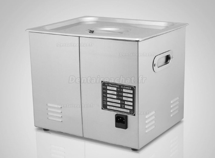 10L Nettoyeur à ultrasons acier inoxydable JPS-40A avec fonction de chauffage et minuteur