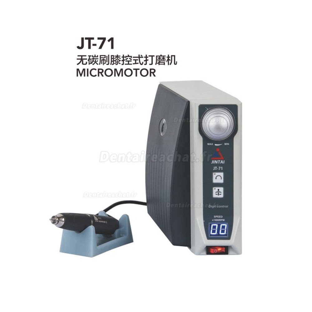 Jintai JT-71 Micromoteur brushless 50.000 tr/min 11.0Ncm pour dentair laboratoire