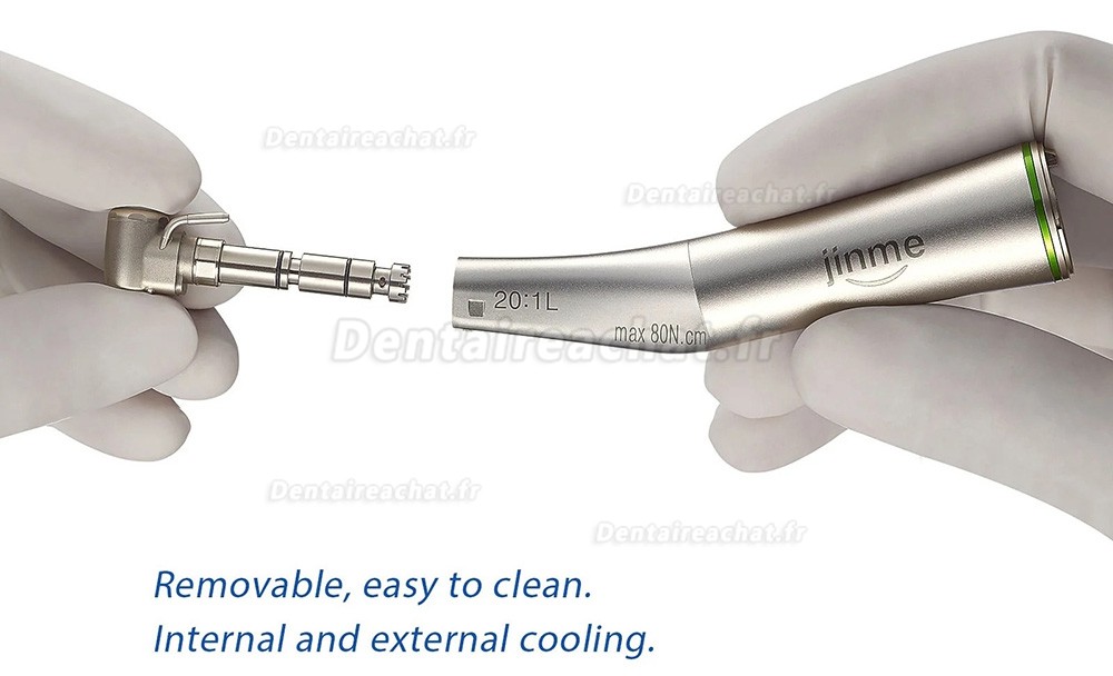 Pi&egrave;ce &agrave; main d'implant &agrave; contre-angle 20:1 &agrave; fibre optique LED Jinme W201L