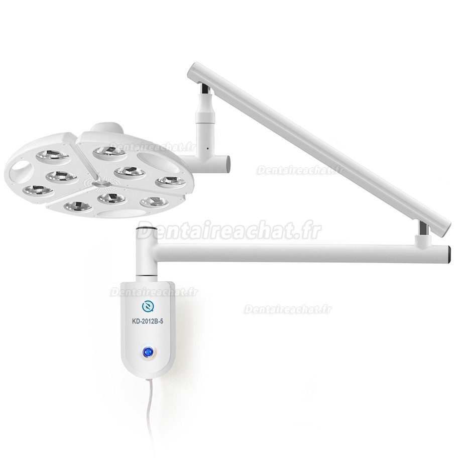 Lampe chirurgicale dentaire LED KWS KD-2012B-5, 90 W, &agrave; montage mural