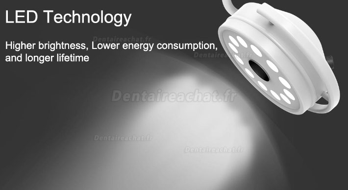 KWS® KD-2012D-3 Lampe scialytique dentaire led (Scialytique sur pied)