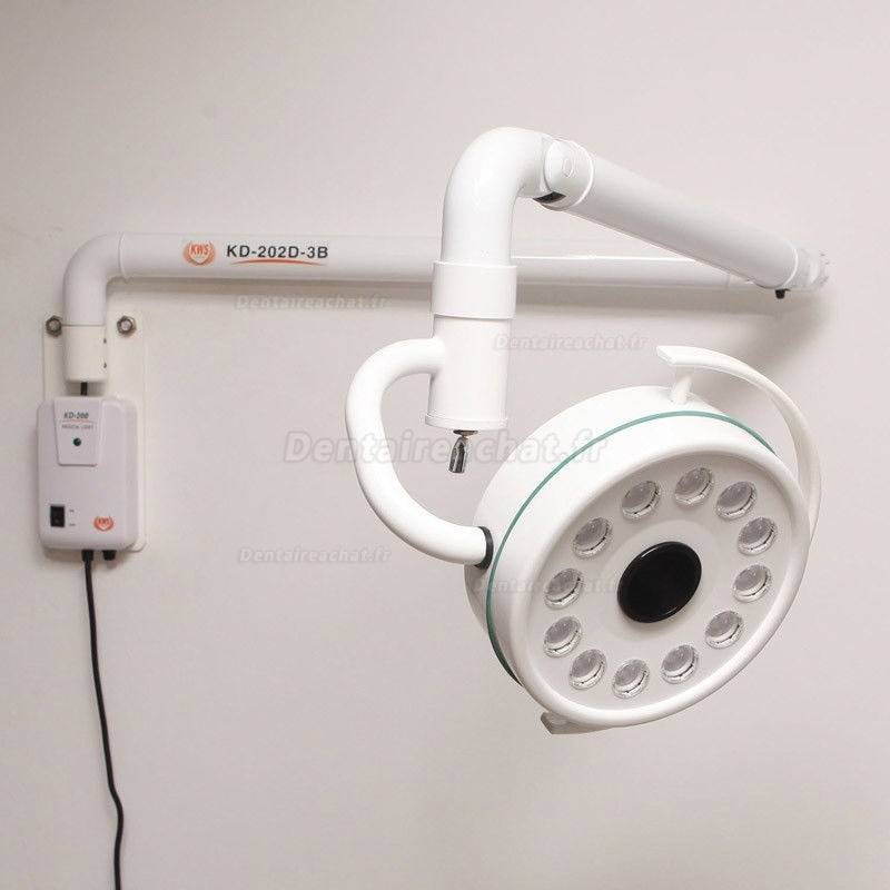 KWS® KD-202D-3B 36W Lampe Opérationnelle LED Scialytique Dentaire (Modèle Murale)