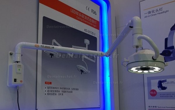 KWS® KD-202D-3B 36W Lampe Opérationnelle LED Scialytique Dentaire (Modèle Murale)