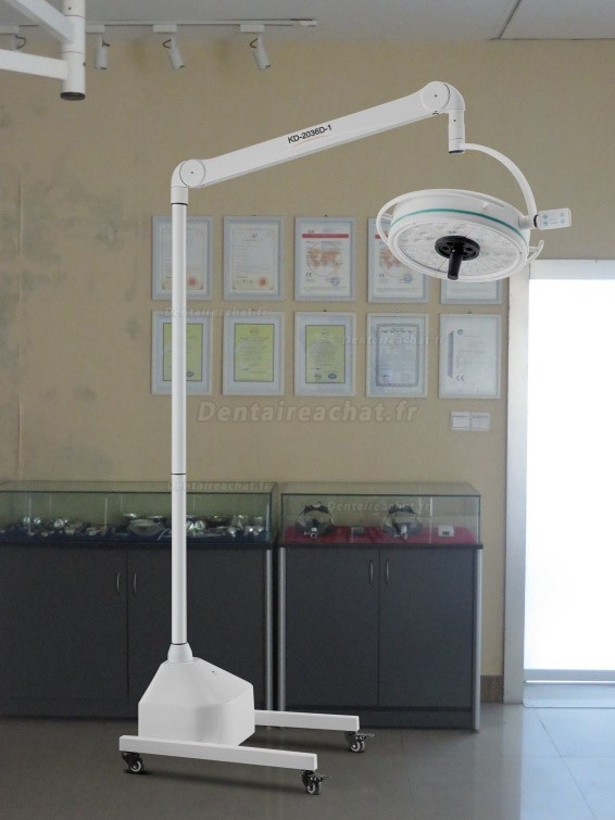 KWS KD-2036D-3 108W Mobile LED Shadowless Lampe d’examen médical chirurgical lumière