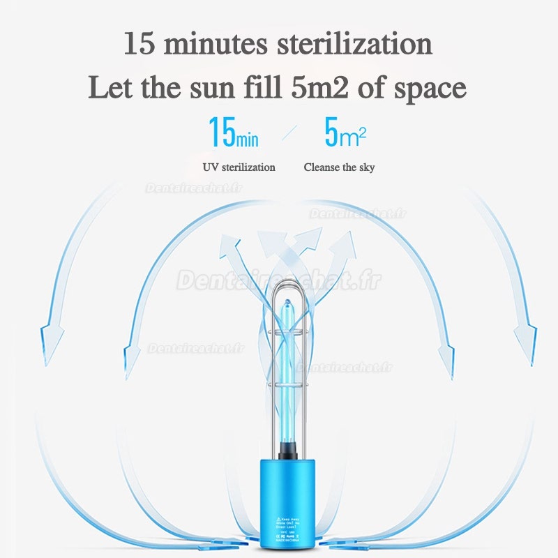 Lampe ultraviolet ozone desinfectant Mini lampe de stérilisation germicide UV portable USB rechargeable