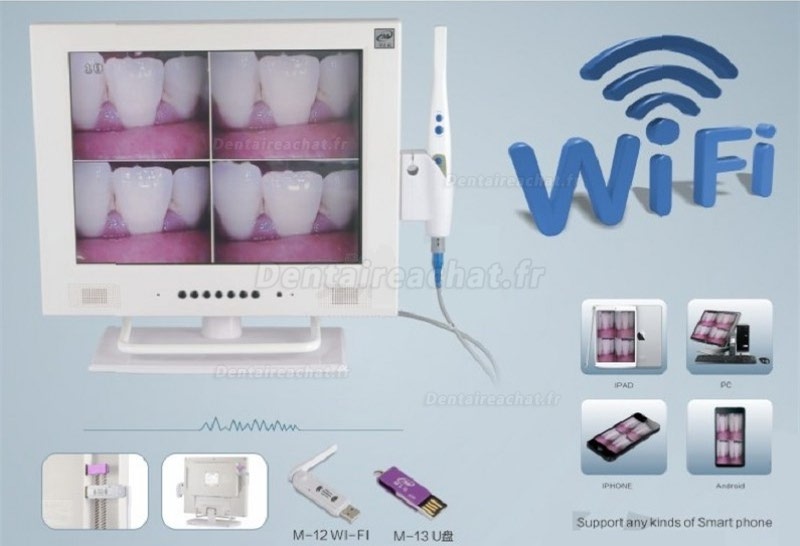 MLG® M-958A Caméra intra orale dentaire 15" écran LCD avec WIFI