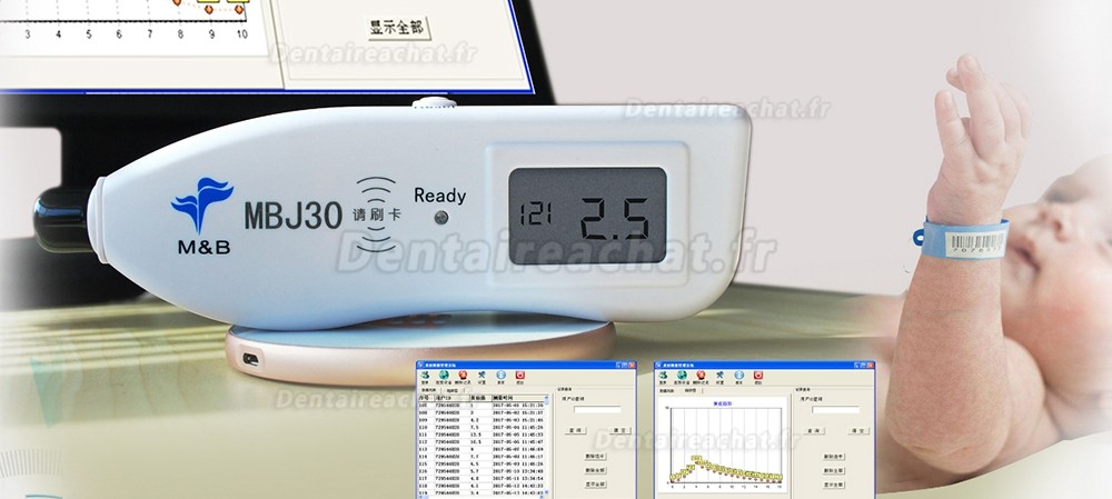 Bilirubinomètre transcutané néonatale portables bilirubinomètre M&B J30 Bilirubinometer