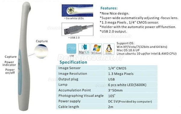 Magenta® MD940U USB Caméra intra orale dentaire