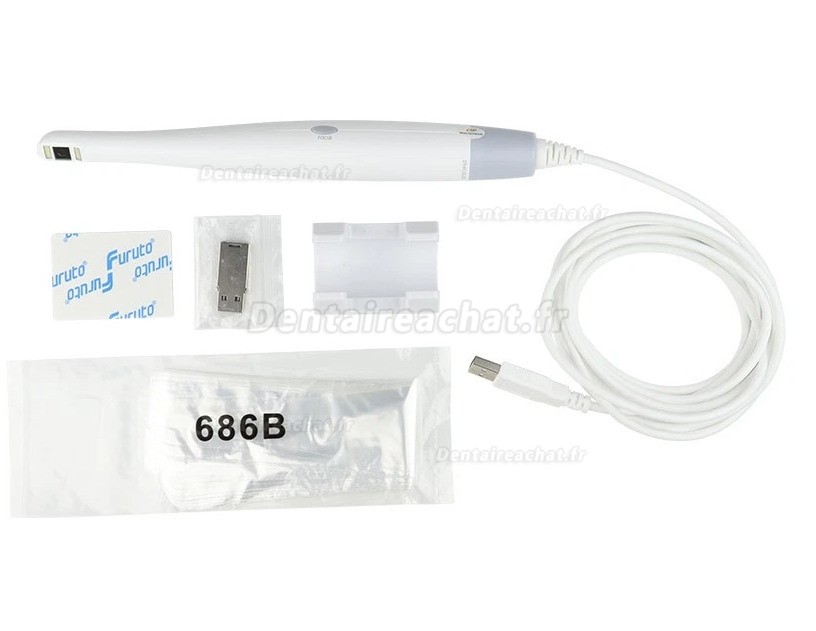 Cam&eacute;ra intra-orale dentaire MLG CF686B 4K HD USB, capteur 1/2,8 pouce