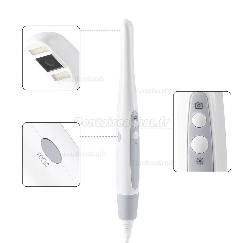 Cam&eacute;ra intra-orale dentaire MLG CF686B 4K HD USB, capteur 1/2,8 pouce