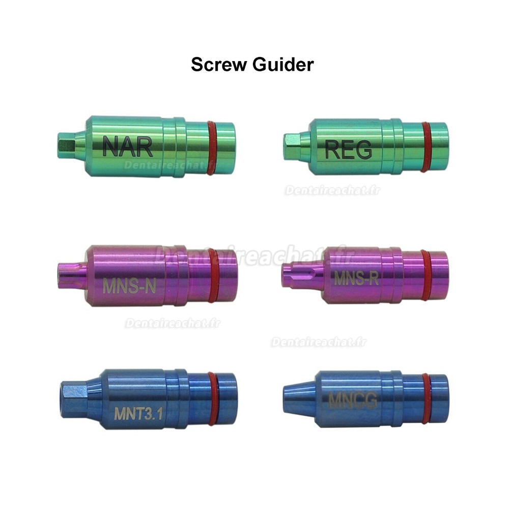 Fixation d'implant dentaire et kit extracteur de vis cassé MINA