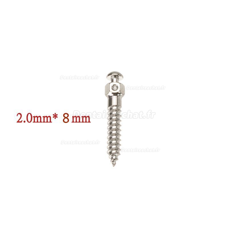 Auto-foreur Filetage Orthodontie dentaire Micro Implants Vis titane Mini vis