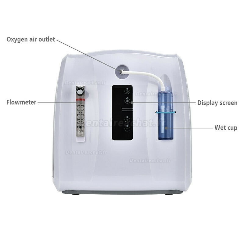 Concentrateur d'oxygène machine portable Purificateur d'air 90% 1-6L pour Le Voyage et l'utilisation à la Maison