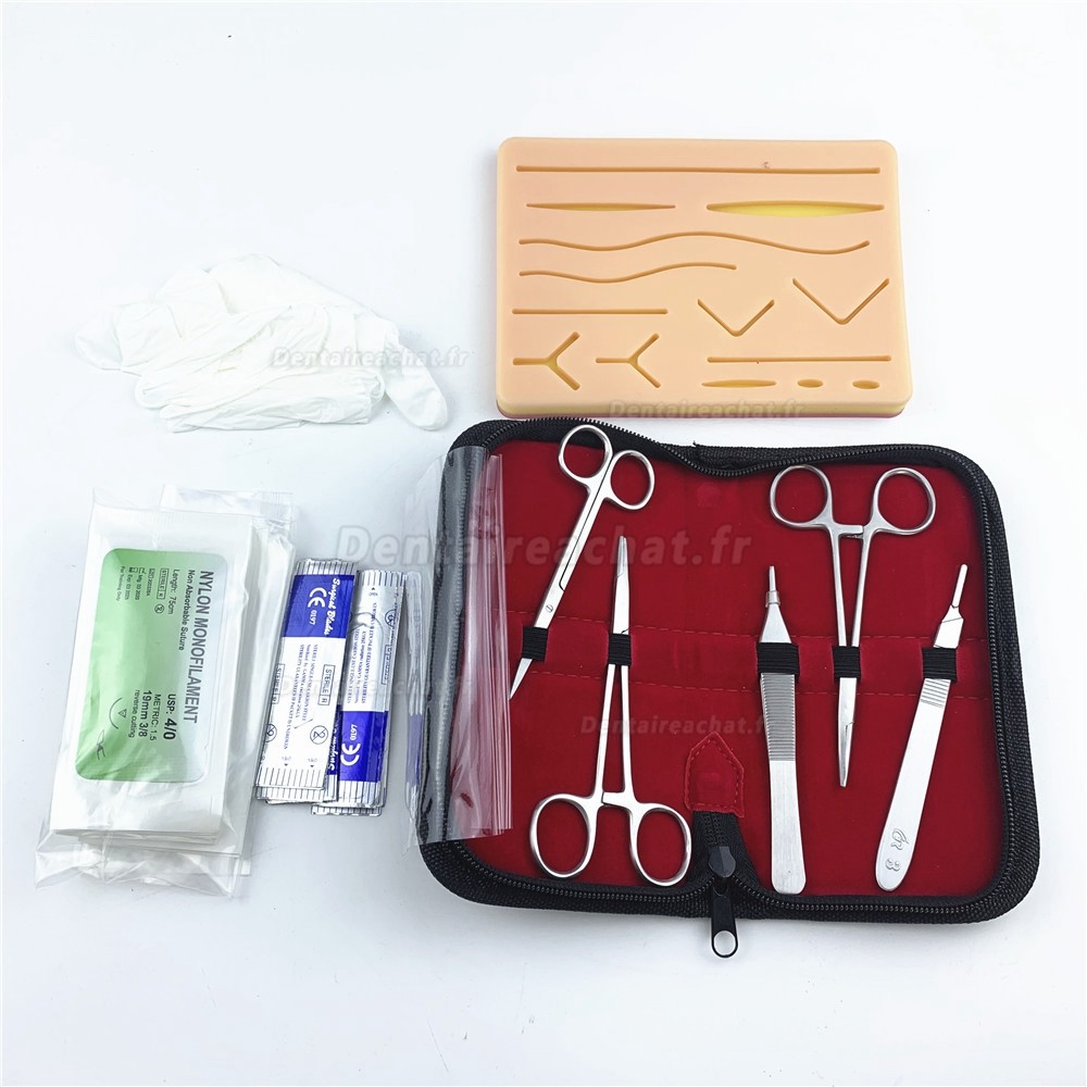 Kit de suture etudiant buccale dentaire kit suture entraînement etudiant médecine