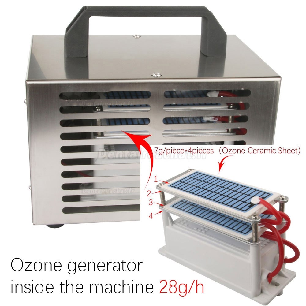 2800mg/h Purificateur d'air avec Fonction de Temporisation Générateur d'ozone