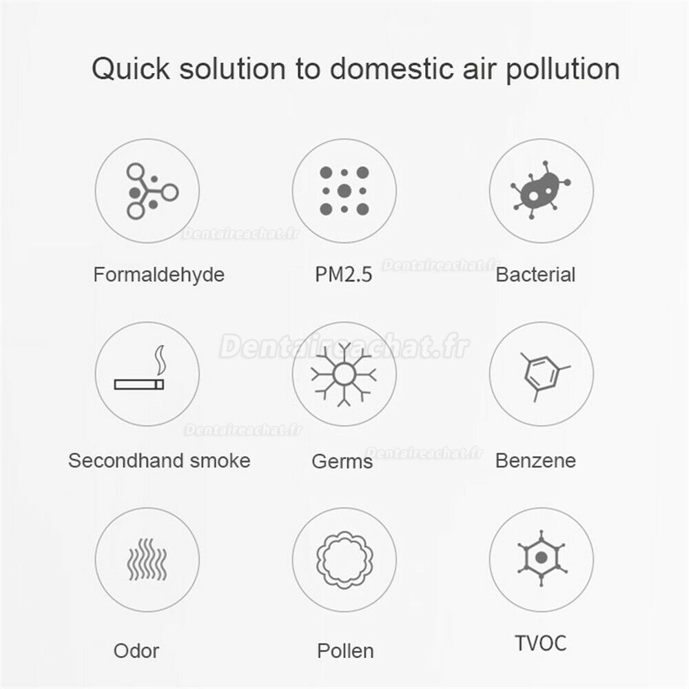 2800mg/h Purificateur d'air avec Fonction de Temporisation Générateur d'ozone