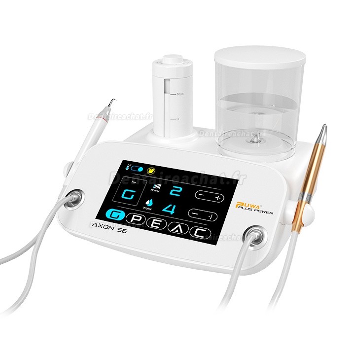 Détartreur dentaire à ultrasons et polisseur d'air dentaire 2 en 1 Pluspower ® AXON S6 Détartreur dentaire à ultrasons et polisseur d'air dentaire 2 en 1 Pluspower ® AXON S6