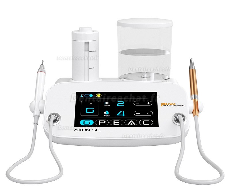 Détartreur dentaire à ultrasons et polisseur d'air dentaire 2 en 1 Pluspower ® AXON S6 Détartreur dentaire à ultrasons et polisseur d'air dentaire 2 en 1 Pluspower ® AXON S6