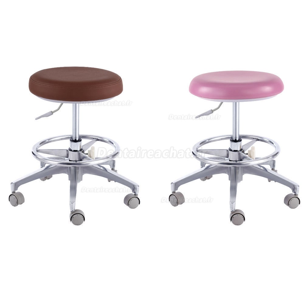 QY® QY-D-90E Tabouret rond operateur dentiste avec repose pied