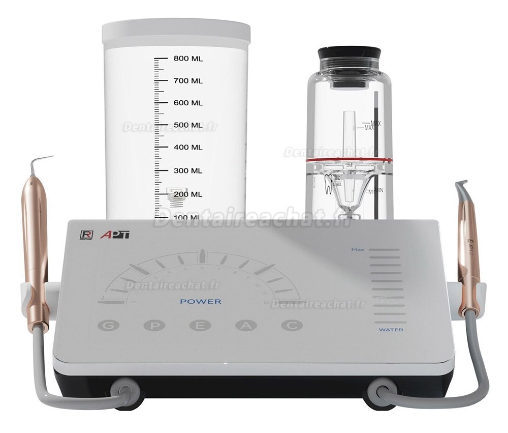 Refine APT 2 en 1 Détartreur ultrasonique dentaire et aéropolisseur dentaire compatible avec EMS Prophylaxis Master