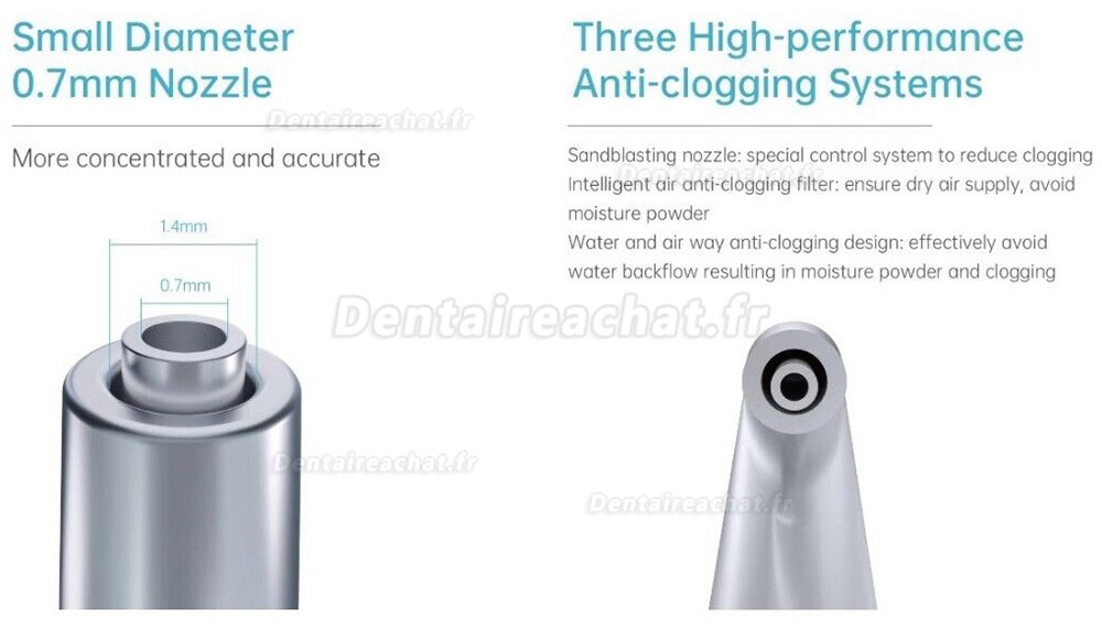 Refine APT 2 en 1 Détartreur ultrasonique dentaire et aéropolisseur dentaire compatible avec EMS Prophylaxis Master