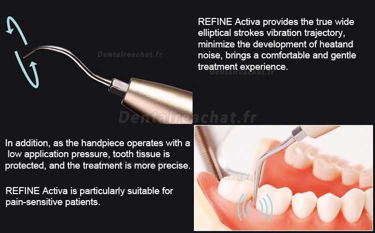 Refine® Activa/ Activa S Détartreurs Pneumatique 4 Trous / Compatible Avec KEVO