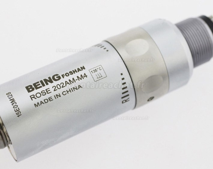 Being® Rose 202AM-B micromoteurs pneumatique 4/6 trou spray interne avec lumiere