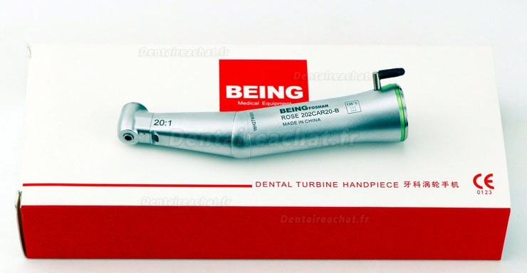 Being® Rose 202CAR20-B Contre-angle implant 20:1 spray interne avec lumiere fraise Ø2.35mm