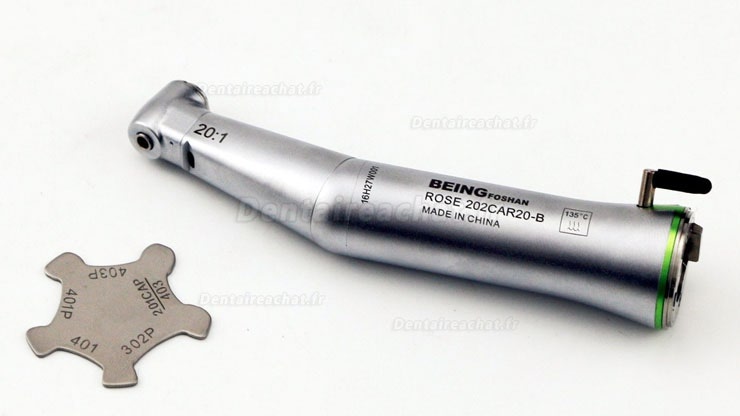 Being® Rose 202CAR20-B Contre-angle implant 20:1 spray interne avec lumiere fraise Ø2.35mm