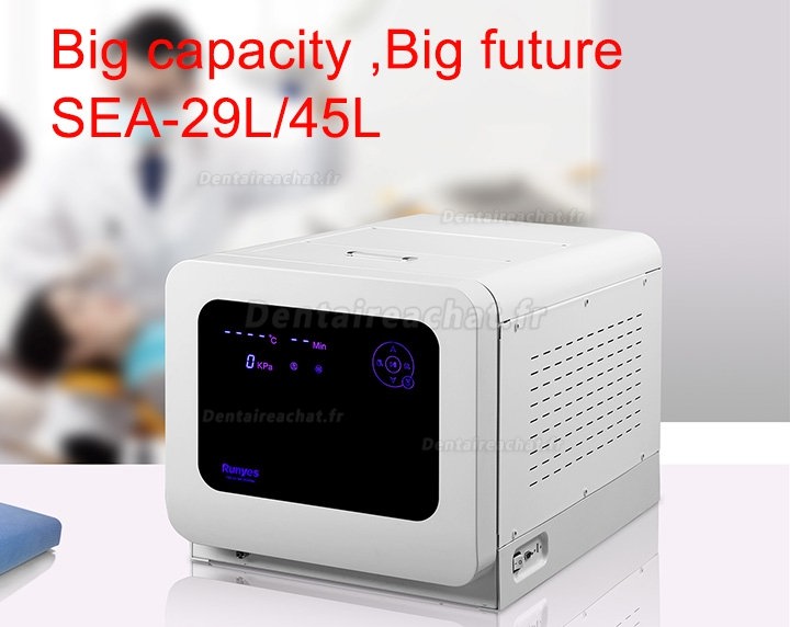 Runyes SEA29/45L Écran Tactile Autoclave stérilisateur Dentaire Class B 29-45L Runyes SEA29/45L Écran Tactile Autoclave stérilisateur Dentaire Class B 29-45L