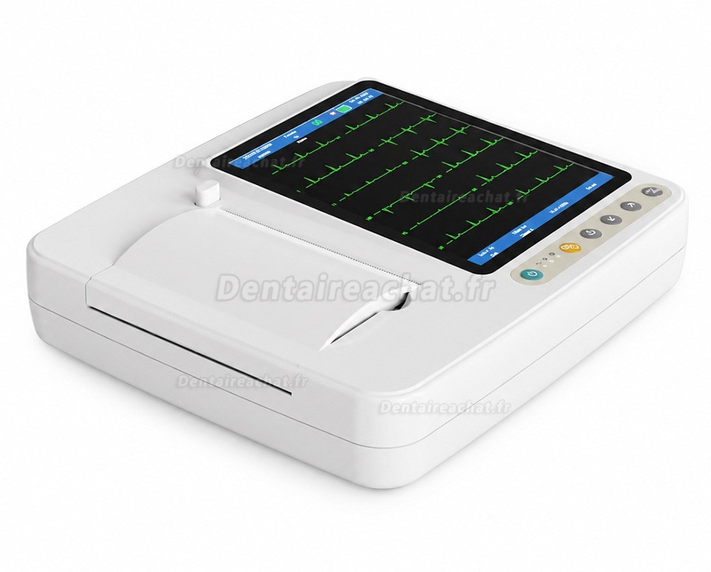 &Eacute;lectrocardiographe SINNOR ECG906 &agrave; 12 d&eacute;rivations, affichage 6 canaux