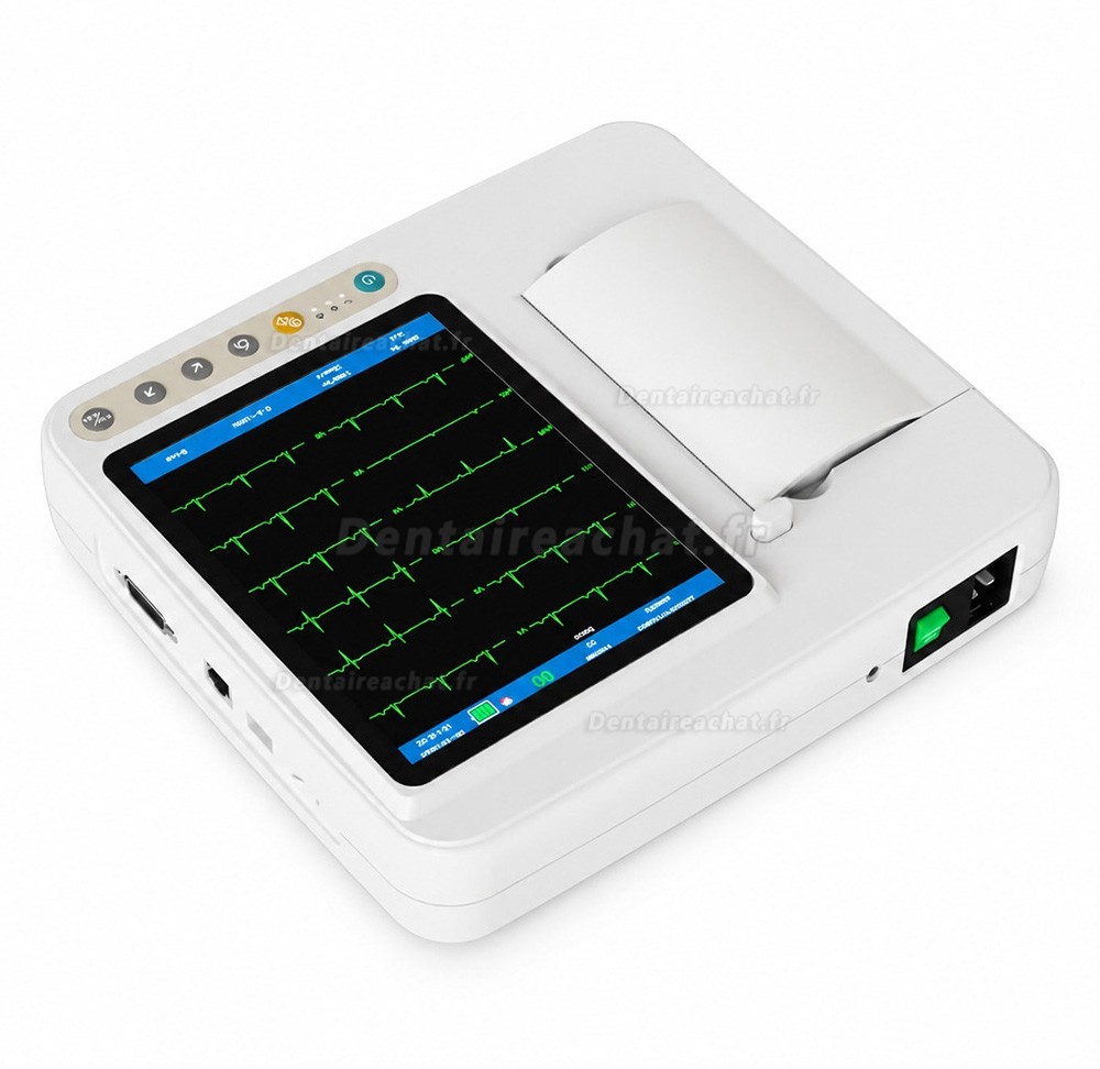 &Eacute;lectrocardiographe SINNOR ECG906 &agrave; 12 d&eacute;rivations, affichage 6 canaux