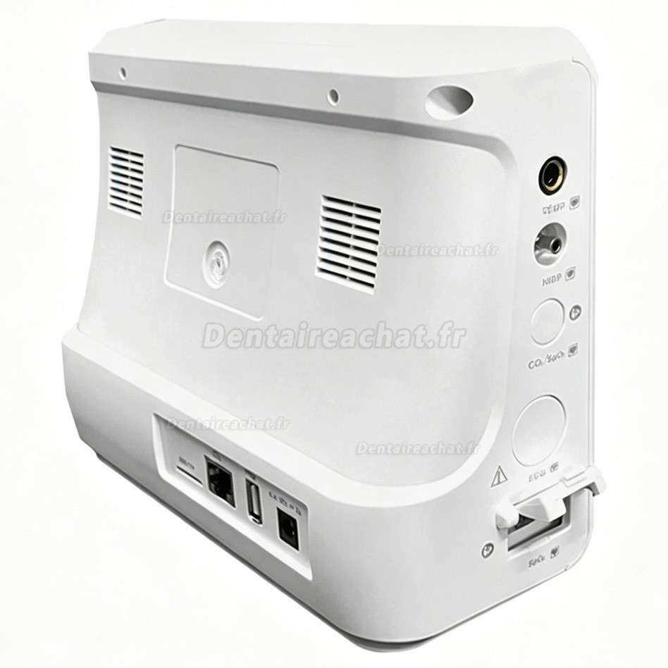 Moniteur patient SINNOR SNP9000L-B 8 pouces, 4 param&egrave;tres (PNI, SpO2, FC, Temp&eacute;rature)