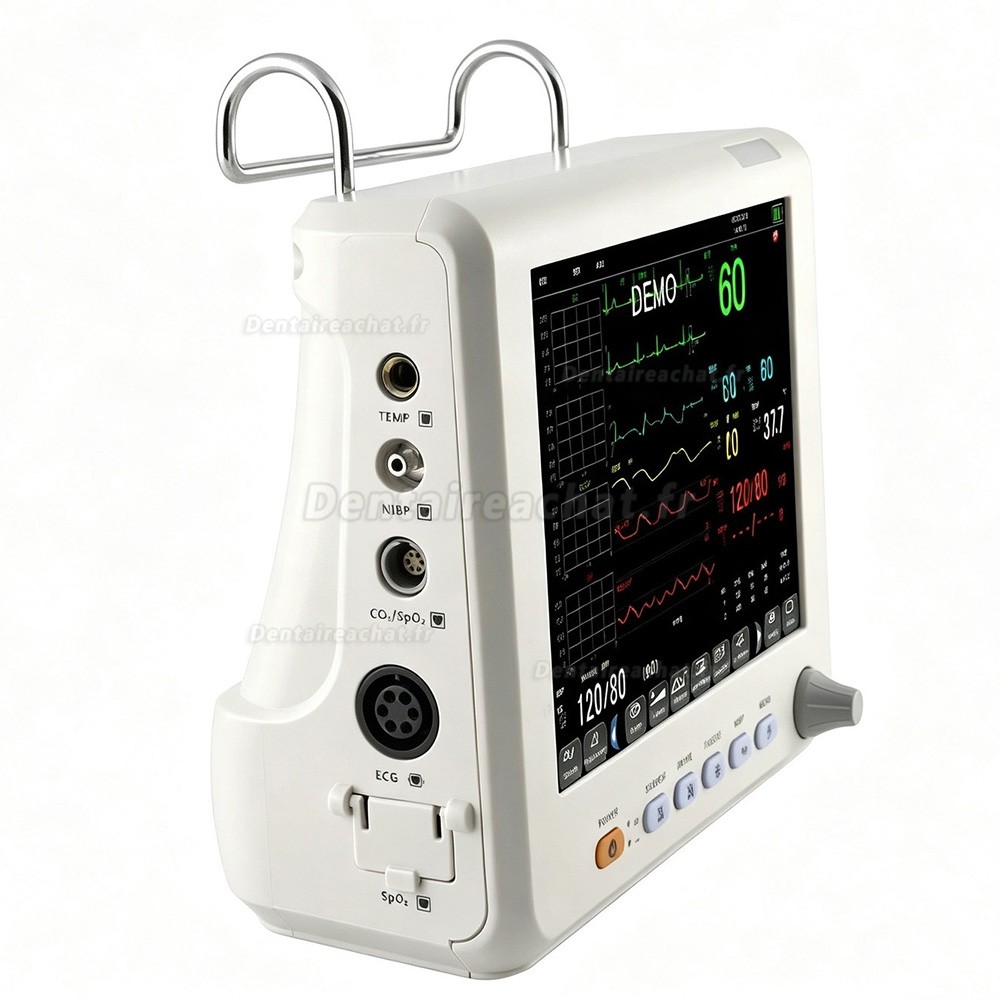 Moniteur patient multiparamétrique SINNOR SNP9000L-D 8 pouces, 6 paramètres (ECG, PNI, RESP, TEMP, SpO2, FC) Moniteur patient multiparamétrique SINNOR SNP9000L-D 8 pouces, 6 paramètres (ECG, PNI, RESP, TEMP, SpO2, FC)