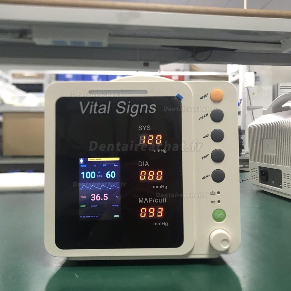 Moniteur patient multiparamétrique SINNOR SNV800P – Dispositif de surveillance des signes vitaux (6 paramètres) Moniteur patient multiparamétrique SINNOR SNV800P – Dispositif de surveillance des signes vitaux (6 paramètres)