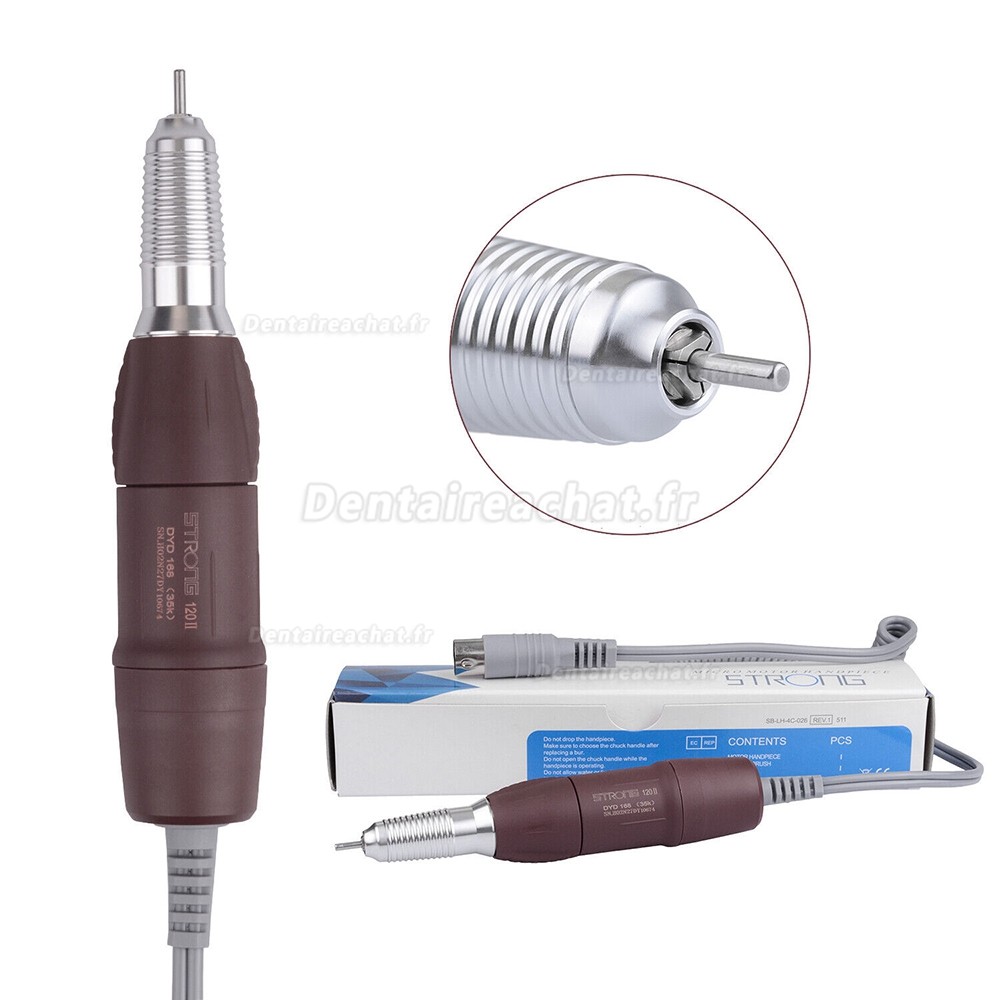 Pièce à main micromoteur laboratoire dentaire STRONG® 120, 35000 tr/min, 2.35mm