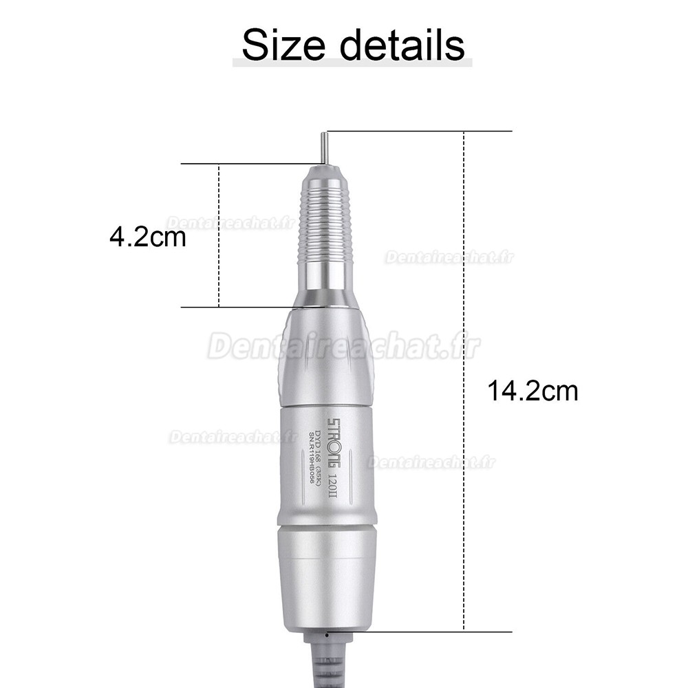Pièce à main micromoteur dentaire STRONG® 120II, 35000 tr/min, 2.35mm