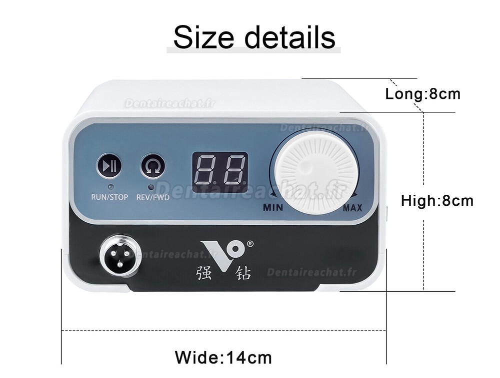 Micromoteur brushless dentaire STRONGDRILL FN323AWS avec pièce à main 50 000 tr/min