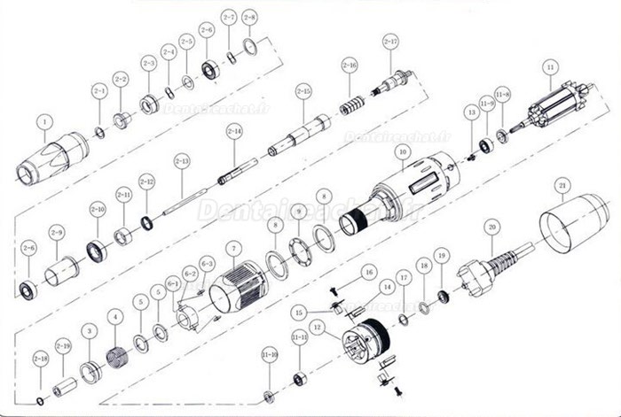 170SH Pièce à main de micromoteur 50.000 tour/min